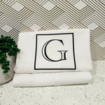 Serving Charcuterie Board with Monogramed Tea Towels