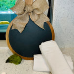 Serving Charcuterie Board with Monogramed Tea Towels