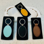 Leather Monogrammed Key Chain