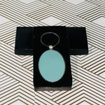 Leather Monogrammed Key Chain
