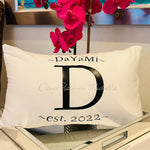 Established Monogram Pillow