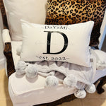 Established Monogram Pillow
