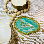 Blessed Agate Style Resin & Wood Garland