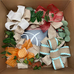 Monogram 4 Season Wreath (White Background)